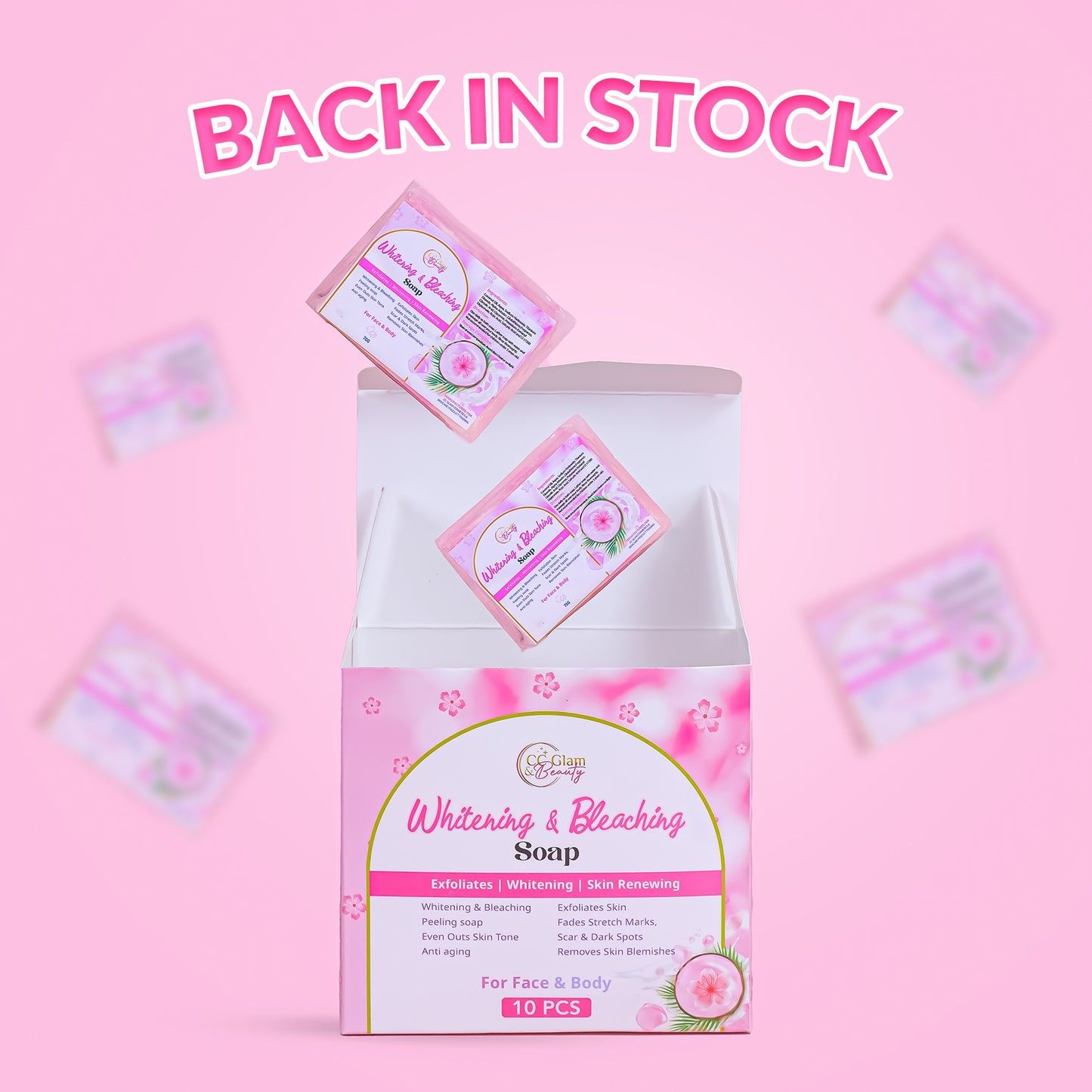 CC Glam Beauty Whitening & Bleaching Soap 70g- 1pc