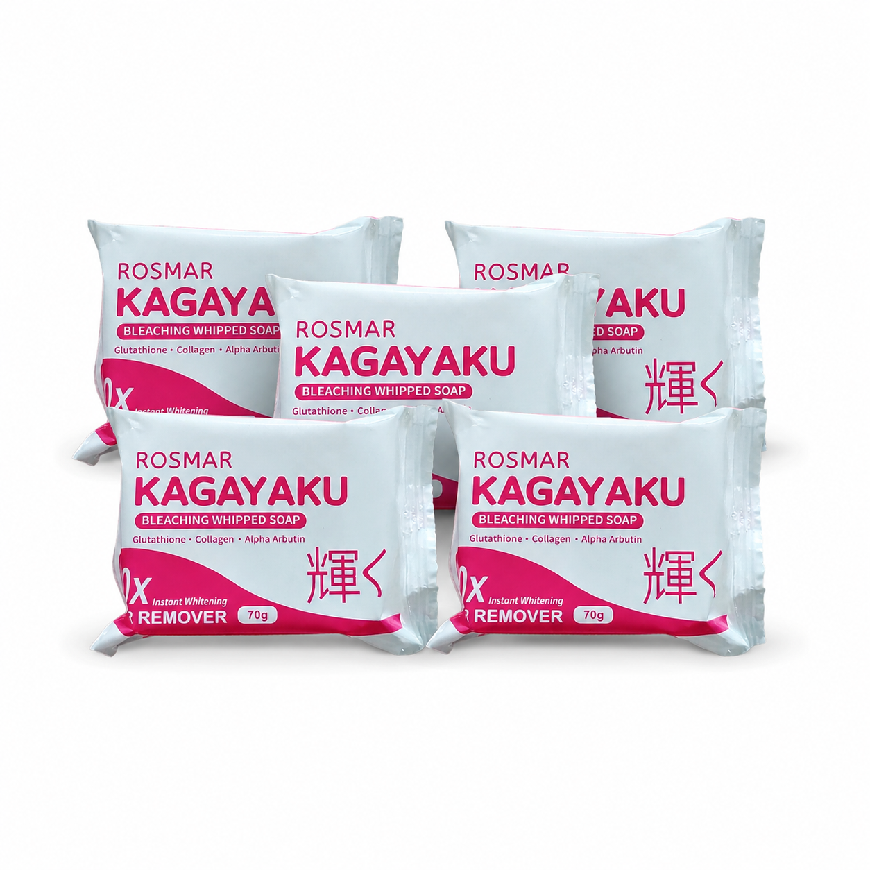 5pcs Rosmar Kagayaku Bleaching Whipped Soap 70g