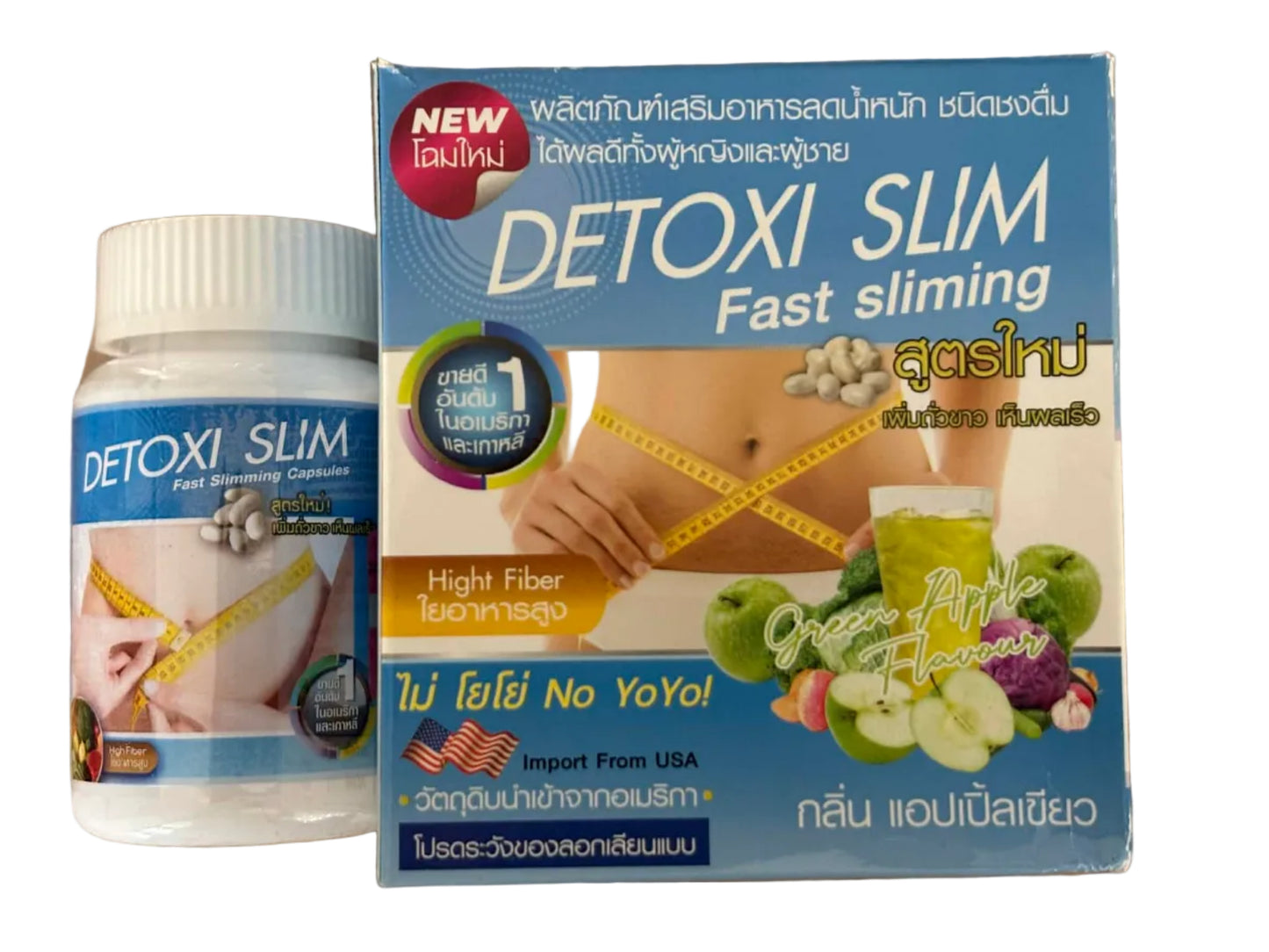 COMBO Detoxi Slim Green Apple Juice & Detoxi Slim Capsule