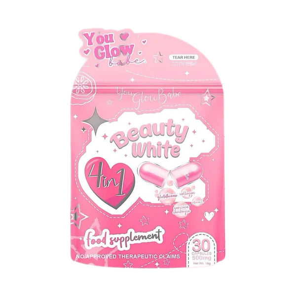 5pcs of You Glow Babe Beauty White (30 Caps/pk)