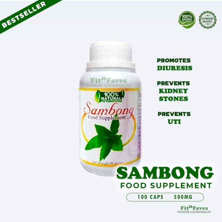 Sambong Capsule Natural Herbs 100pcs