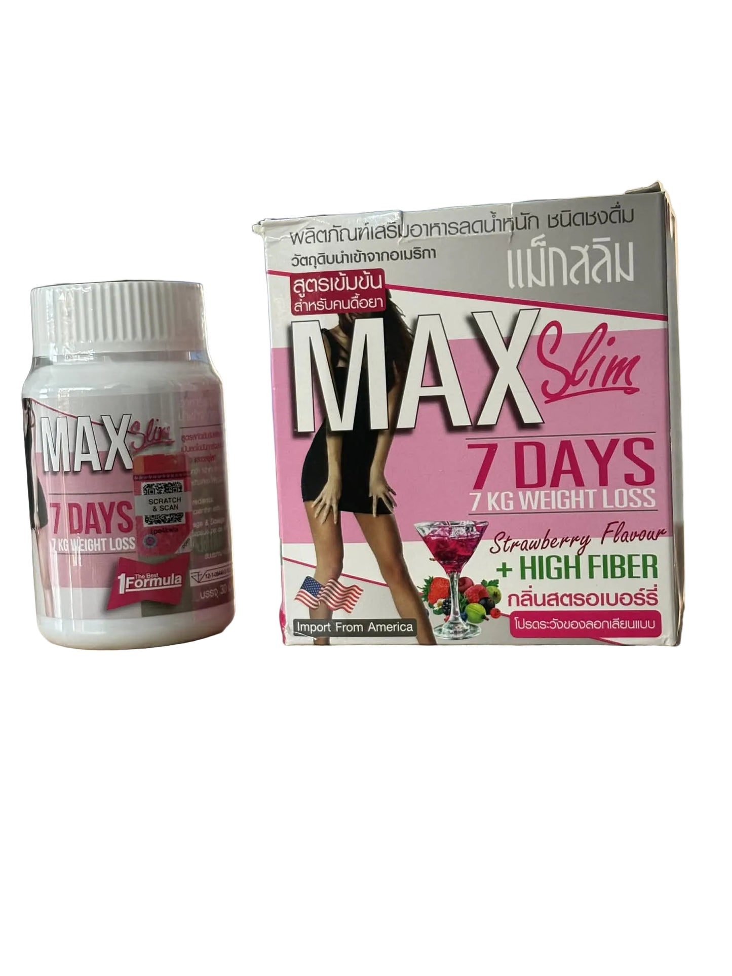 COMBO Max Slim Strawberry Flavour Juice & Max SlimCapsule
