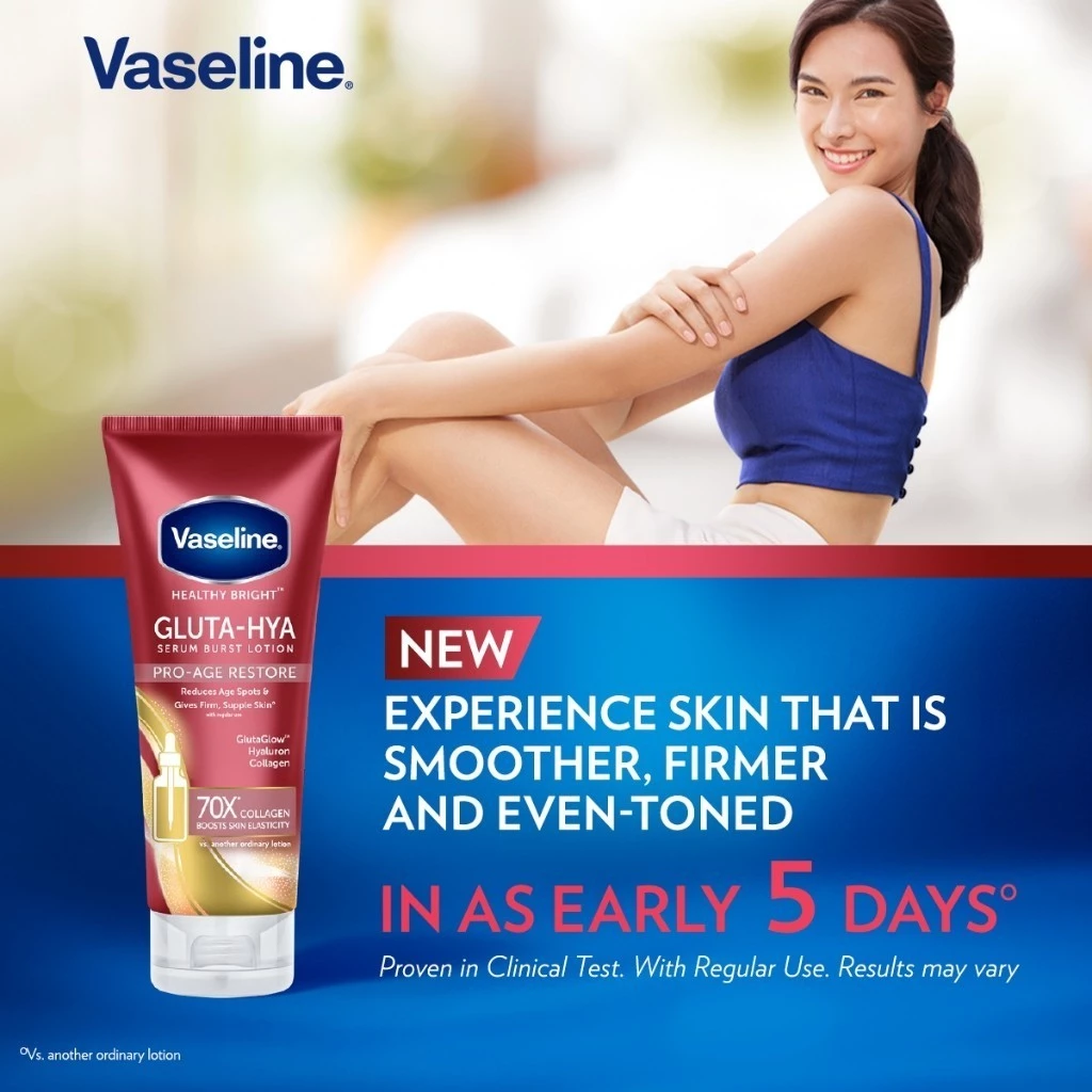 Vaseline Gluta-Hya Serum Burst Lotion Pro-Age Restore 200ML