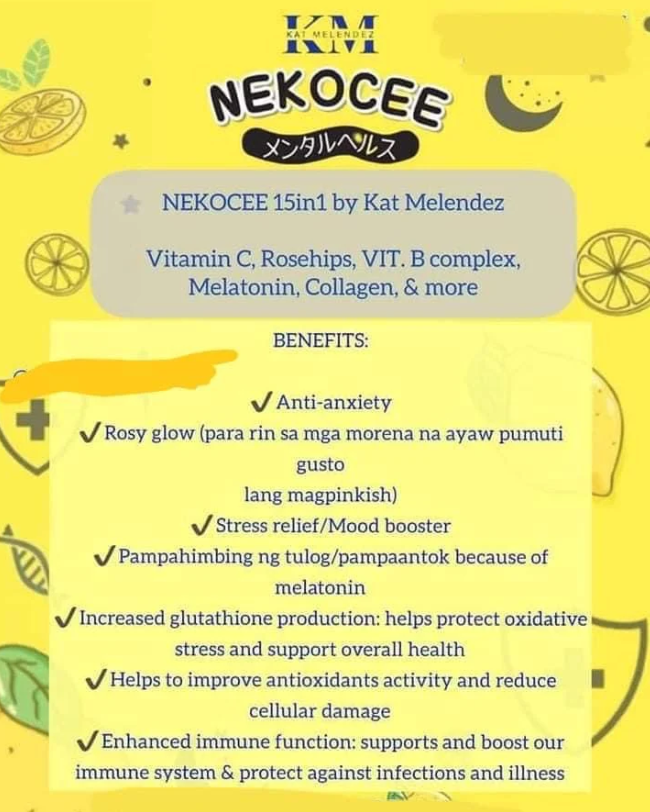 NEKOCEE 15 in 1 By Kat Melendez 30 Capsules