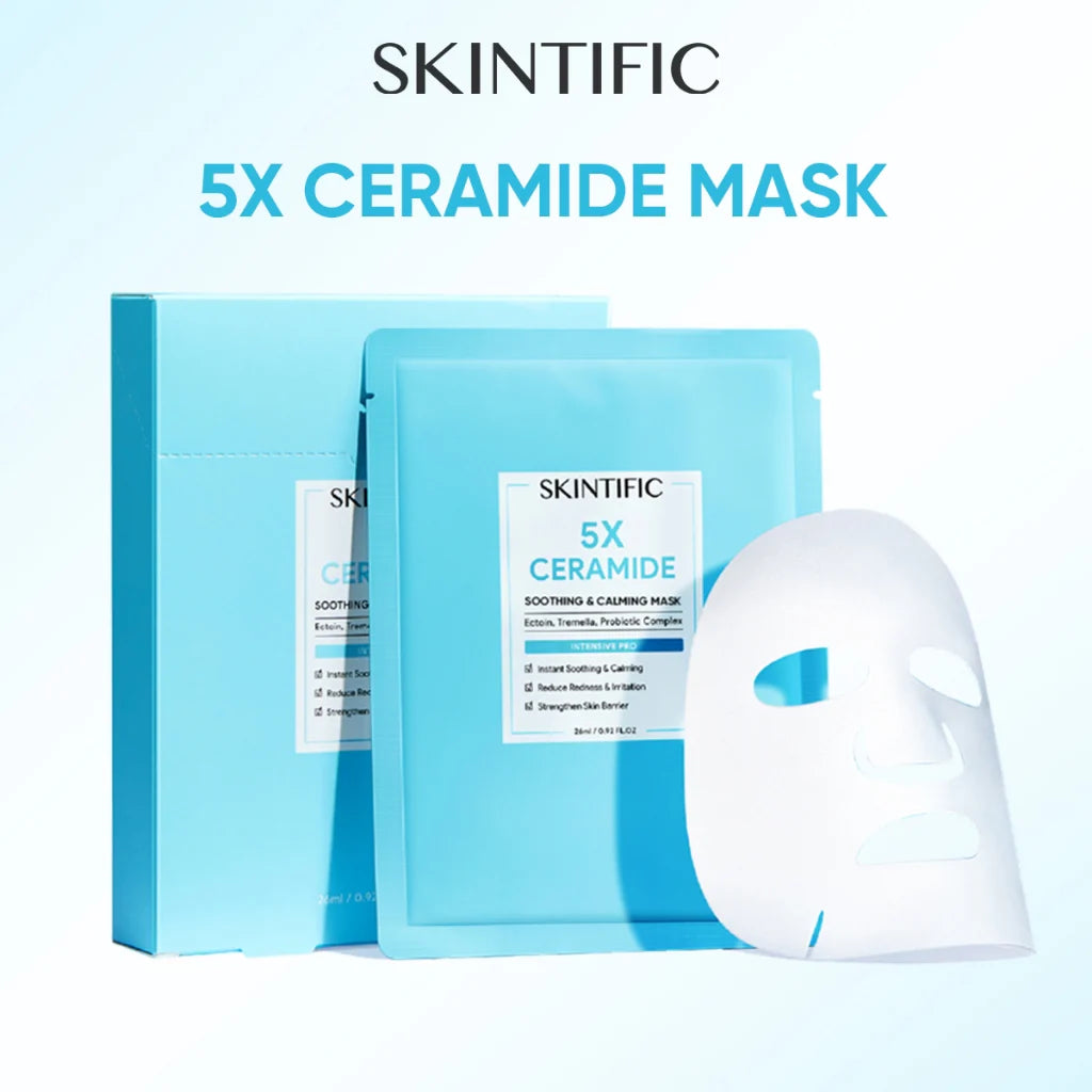 SKINTIFIC - 5x Ceramide Soothing & Repairing Mask 4pcs/ 1 Box
