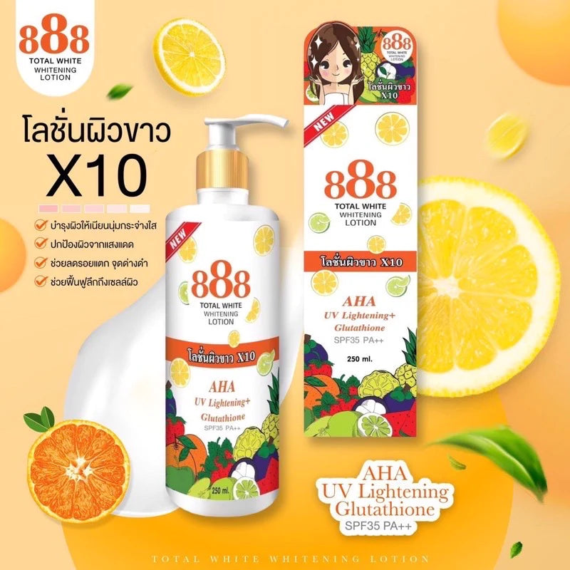 888 Total White Whitening Lotion 250ml