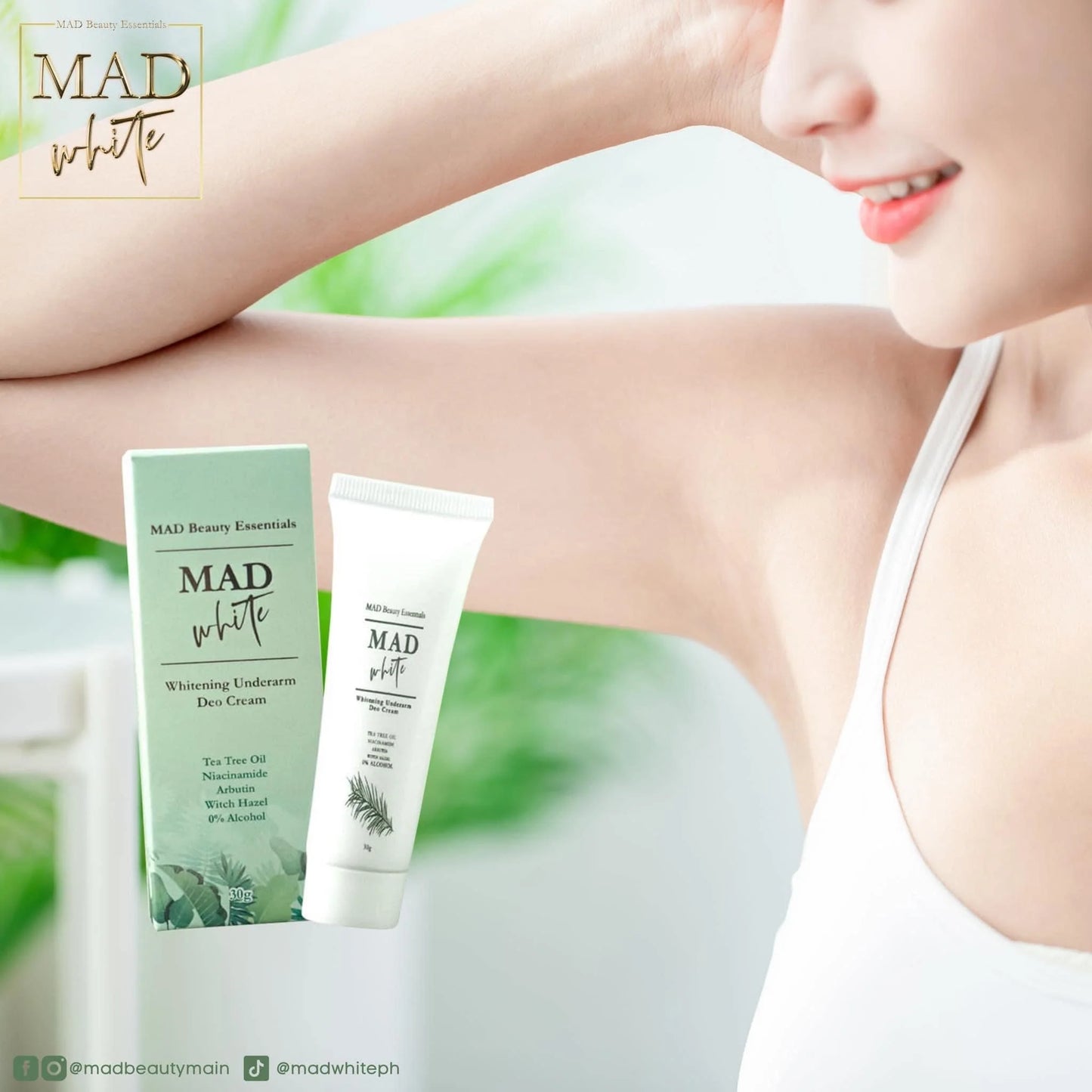 Mad White Underarm Deo Cream 30g