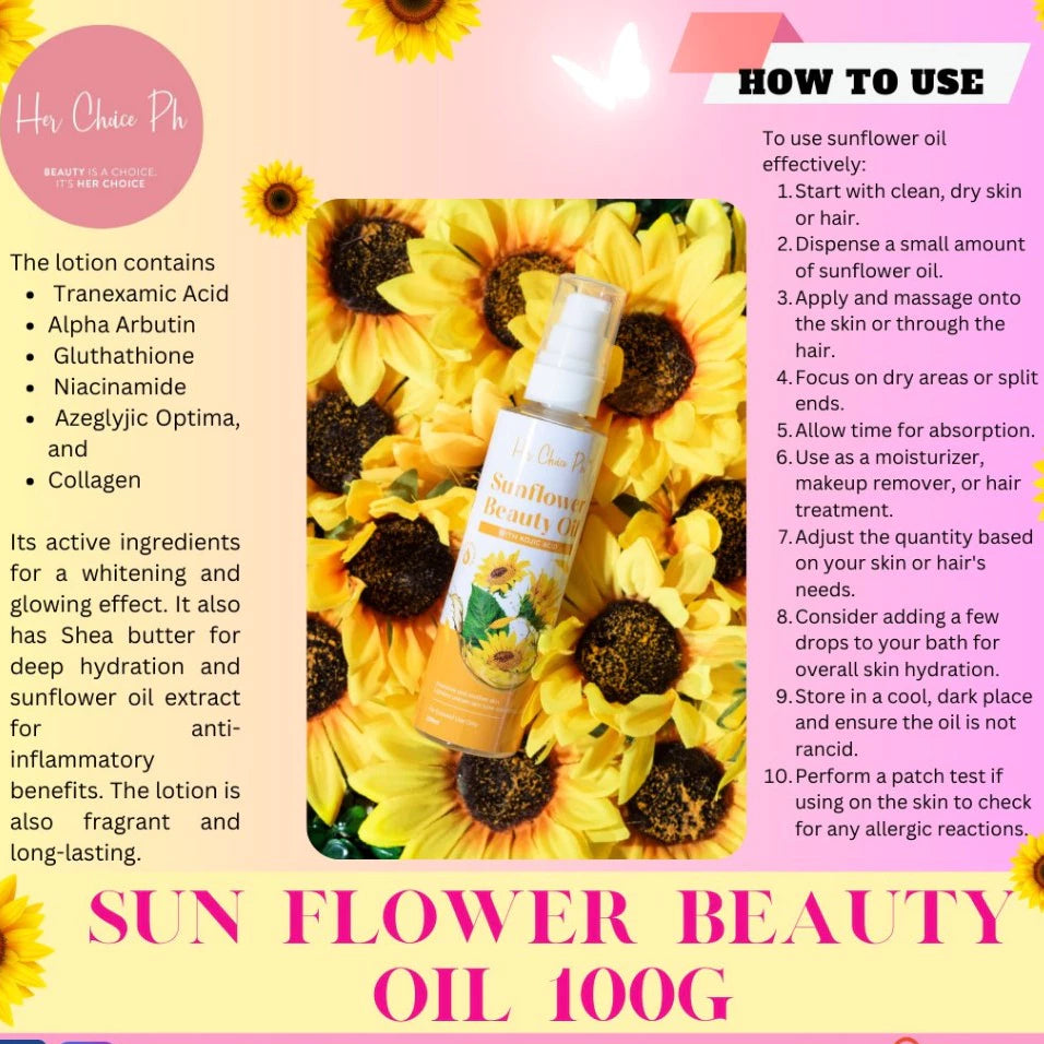 Her Choice Ph Sunflower Beauty Oil 100g