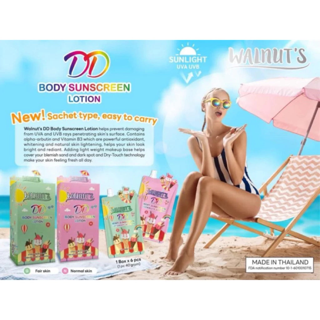 WALNUTS BODY SUNSCREEN LOTION - CC GREEN 200ml