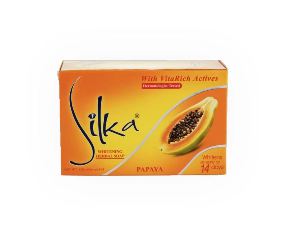 Silka Whitening Herbal Soap - Orange Papaya 135g