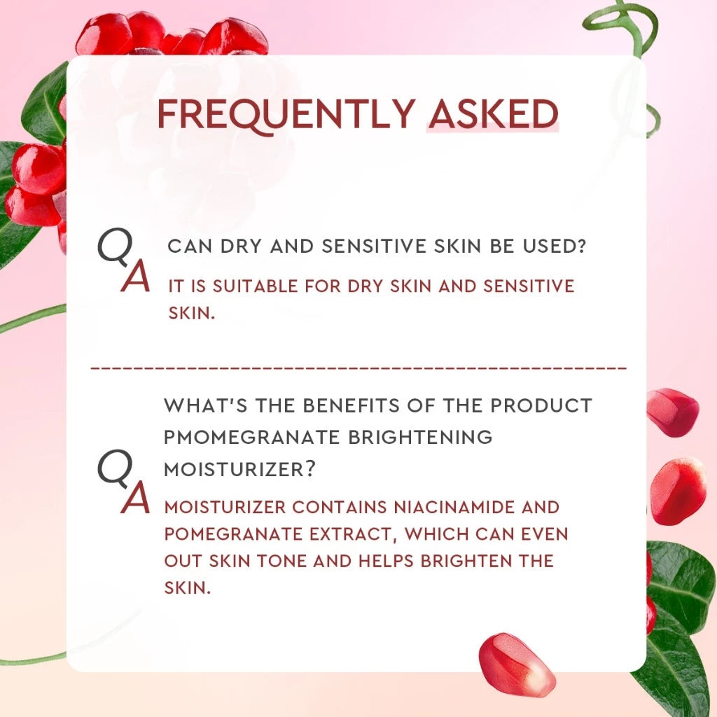 COMBO of Glad2Glow Pomegranate Serum 17g & Pomegranate Moisturizer 30g