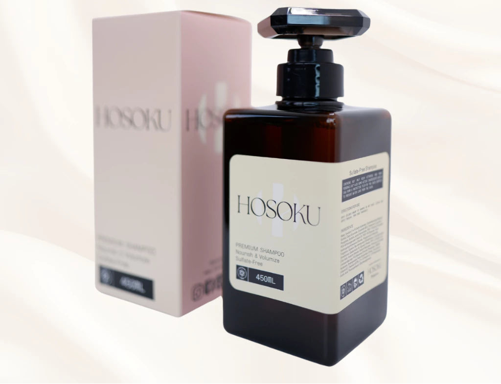 COMBO OF HOSOKU Premium Hair Growth Shampoo and Silksmooth Radiance Conditioner