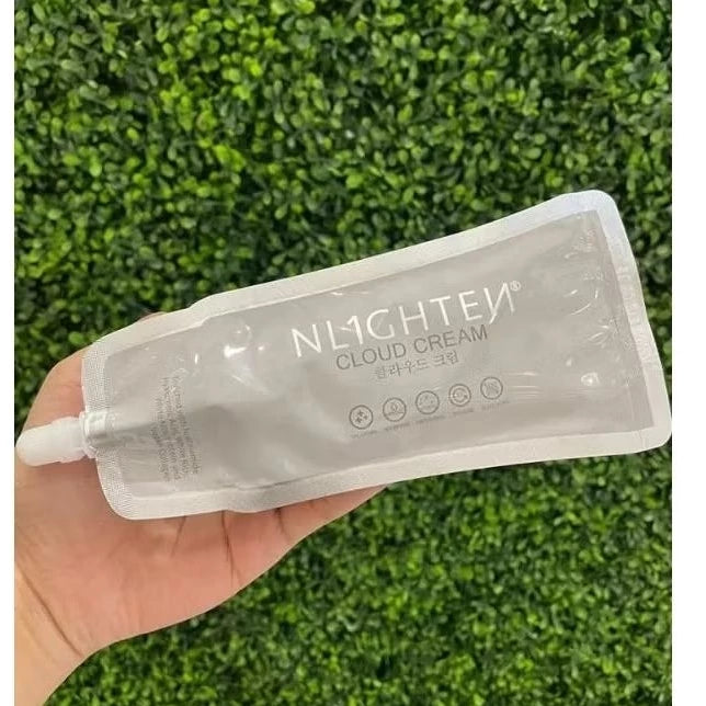 NLIGHTEN Cloud Cream with Niacinamide, Hyaluronic Acid, White Rice, Milk Protein & Vegan Collagen SPF