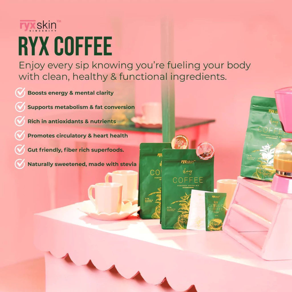 RyxSkin SLAY Coffee Mix with Herbal Extracts