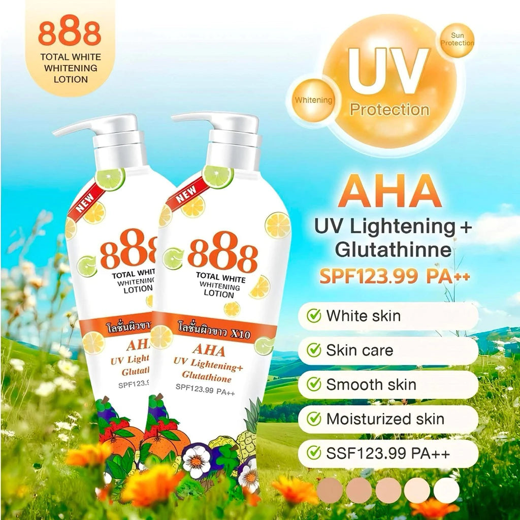 888 Total White Whitening Lotion AHA UV 500ml