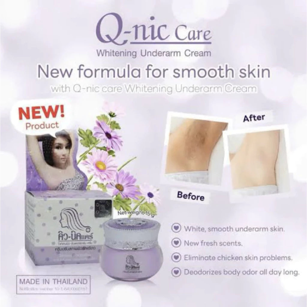 Q-NIC CARE Underarm Cream & Serum 15G from Thailand