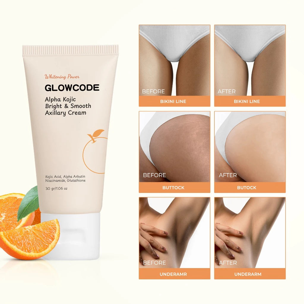 COMBO OF Glowcode Alpha Kojic Axillary + Bright & Smooth Axillary Cream 30g