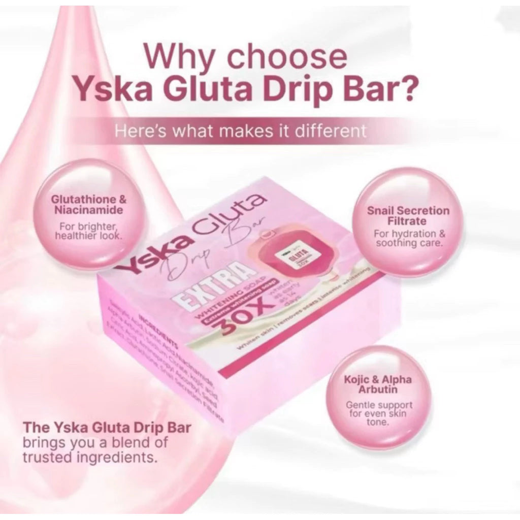 Yska Gluta Drip Bar Extra Whitening Soap 70g