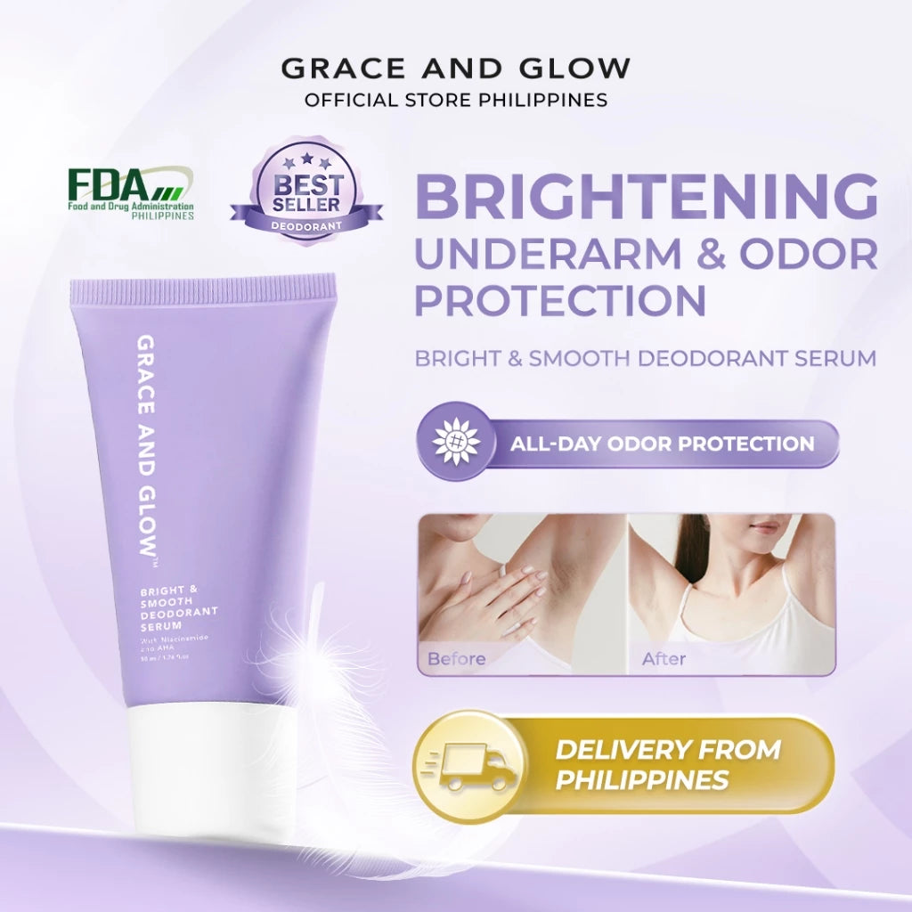 Grace and Glow Bright and Smooth Deodorant Roll On Serum 50ml
