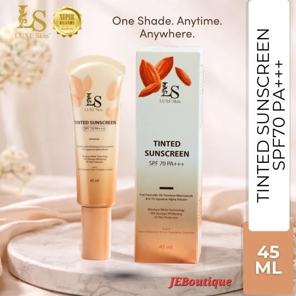 Luxe skin Tinted Sunscreen with SPF 70 PA +++ 45ml