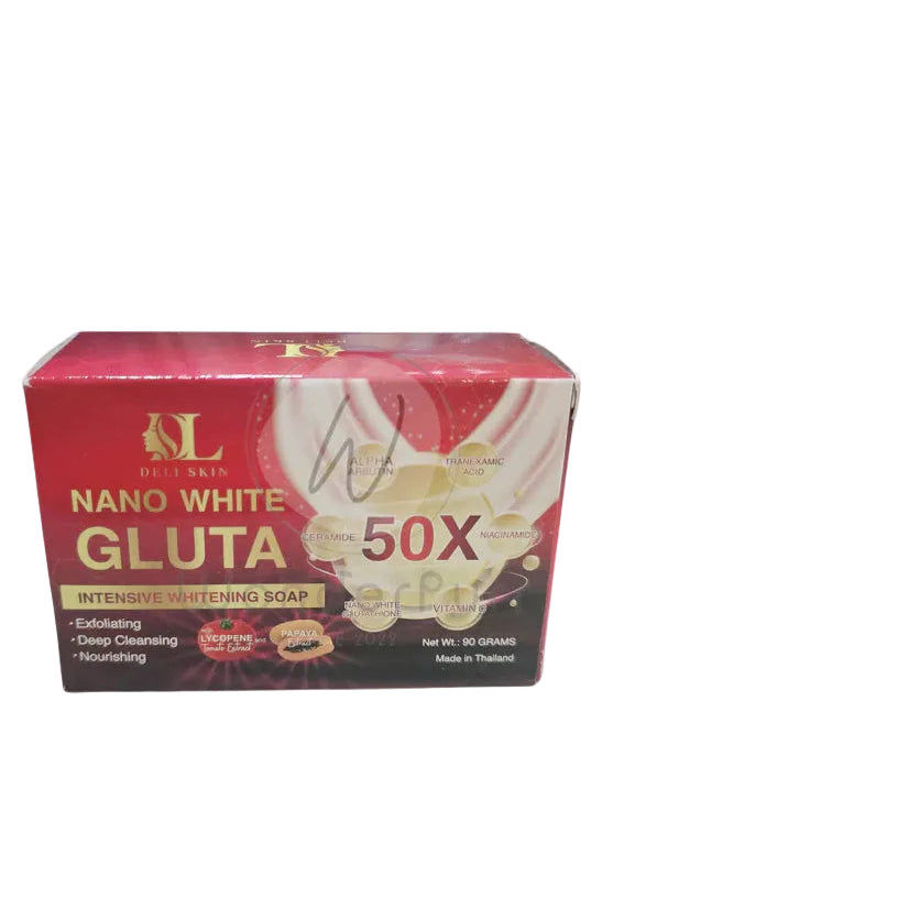 (PRE-ORDER ETA 2WEEKS) Combo of Deli Skin Lotion Nano White Gluta & Soap SPF50 PA++ 500ml