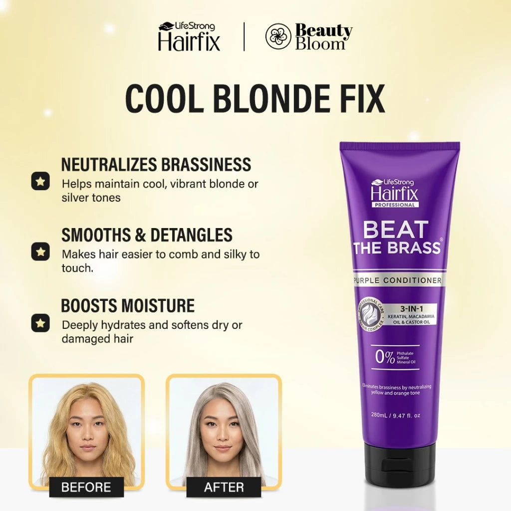 Hairfix Beat The Brass Purple Conditioner 280ml
