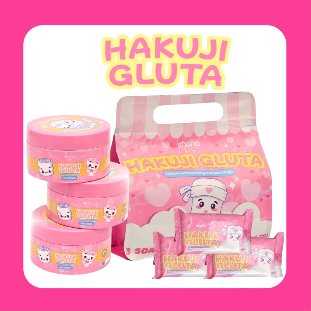 Shaha Beauty Hakuji Gluta Bleaching Cream & Hakuji Gluta Soap Combo