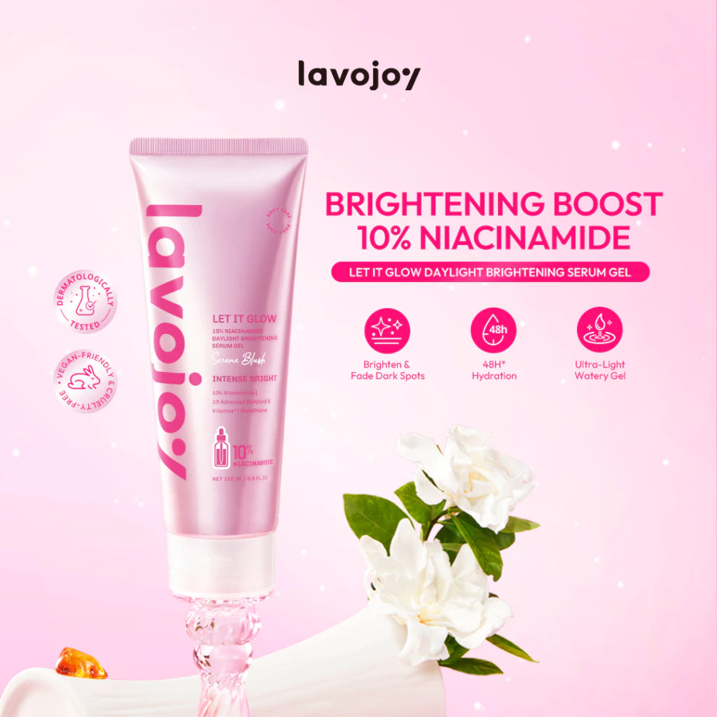 Lavojoy Let it Glow 10% Niacinamide Daylight Brightening Serum Gel 180ml