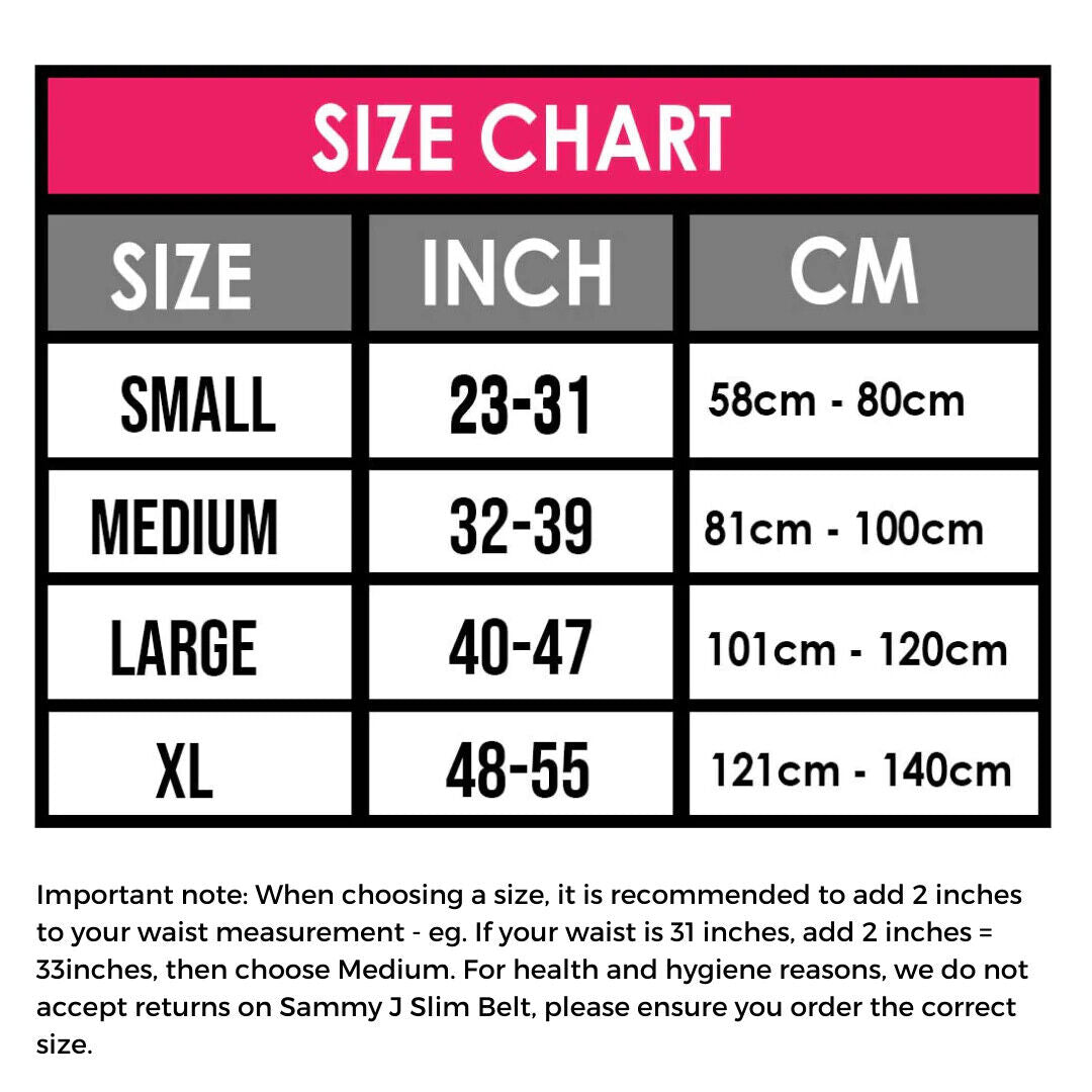 Sammy J Gold Power Slim Belt 5.0