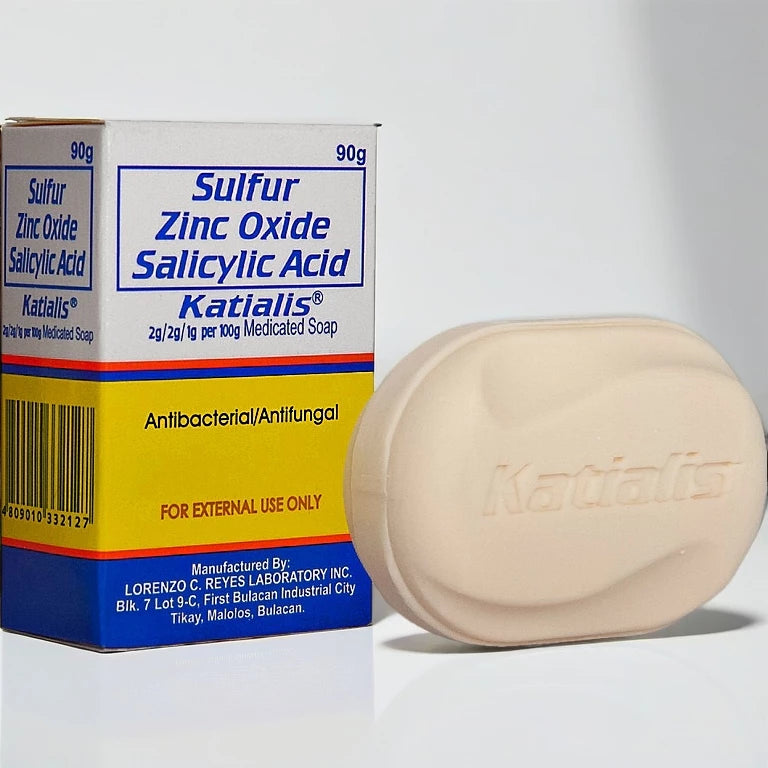 Katialis Soap Antibacterial Antifungal with Sulfur Salicylic Acid 90g