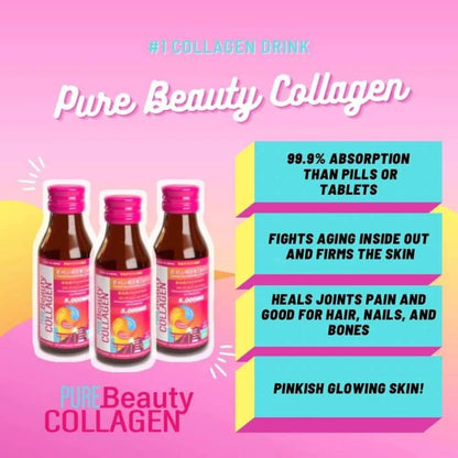 Pure Beauty Collagen Drink w/ Probiotics 10 Bottles/box