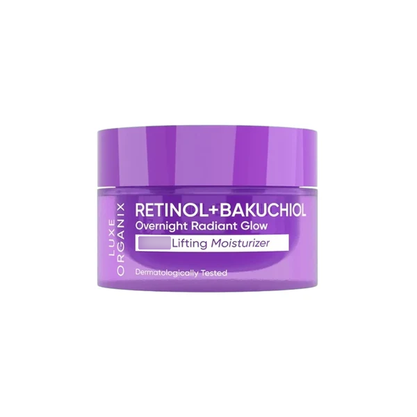 Luxe Organix Retinol + Bakuchiol Overnight Radiant Glow Lifting Moisturizer 50g