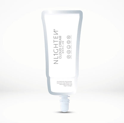 NLIGHTEN Cloud Cream with Niacinamide, Hyaluronic Acid, White Rice, Milk Protein & Vegan Collagen SPF
