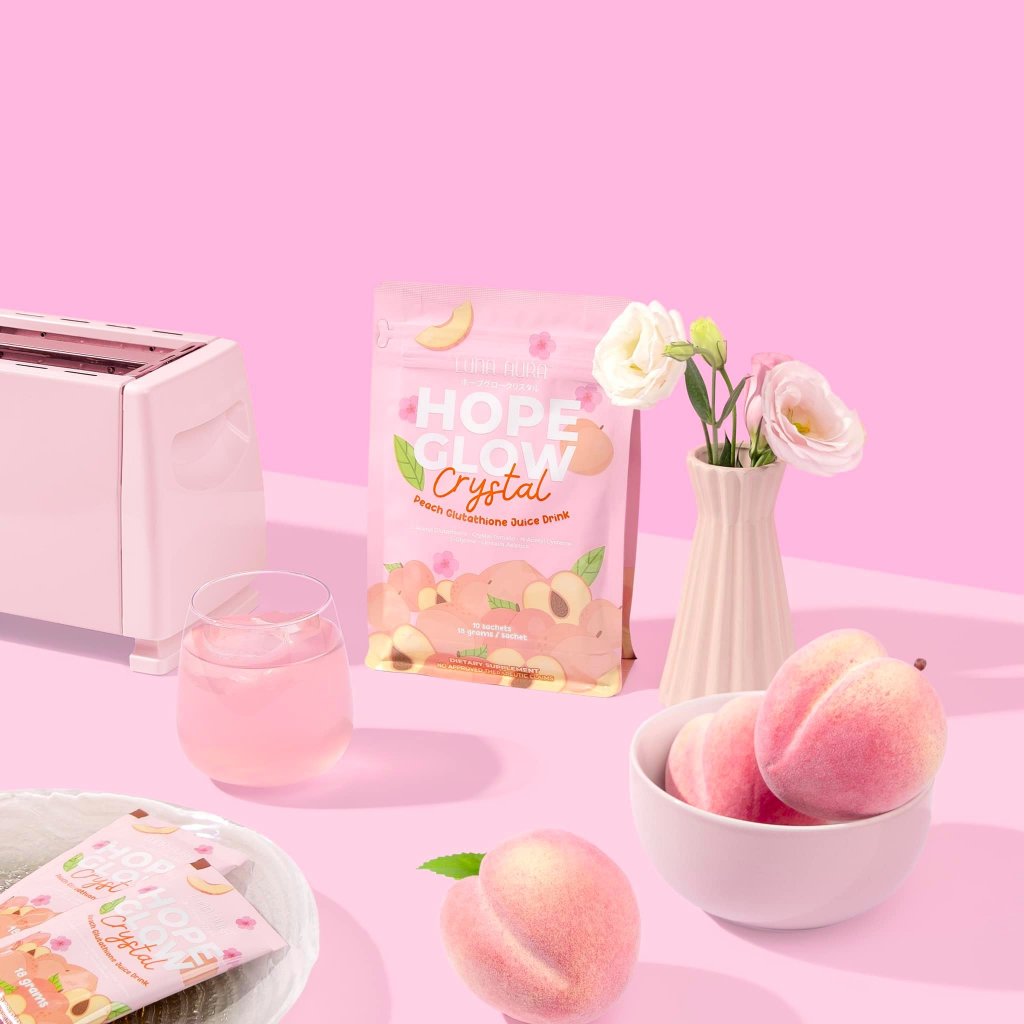 Luna Aura Hope Glow Crystal Peach Juice Drink RC Health & Beauty Australia Luna Aura Hope Glow Crystal Peach Juice Drink RC Health & Beauty Australia