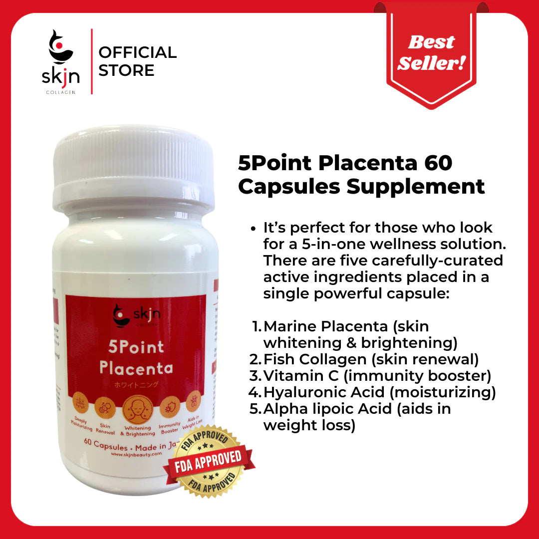 SKJN 5Point Placenta 60 Capsules  (Pre-Order)
