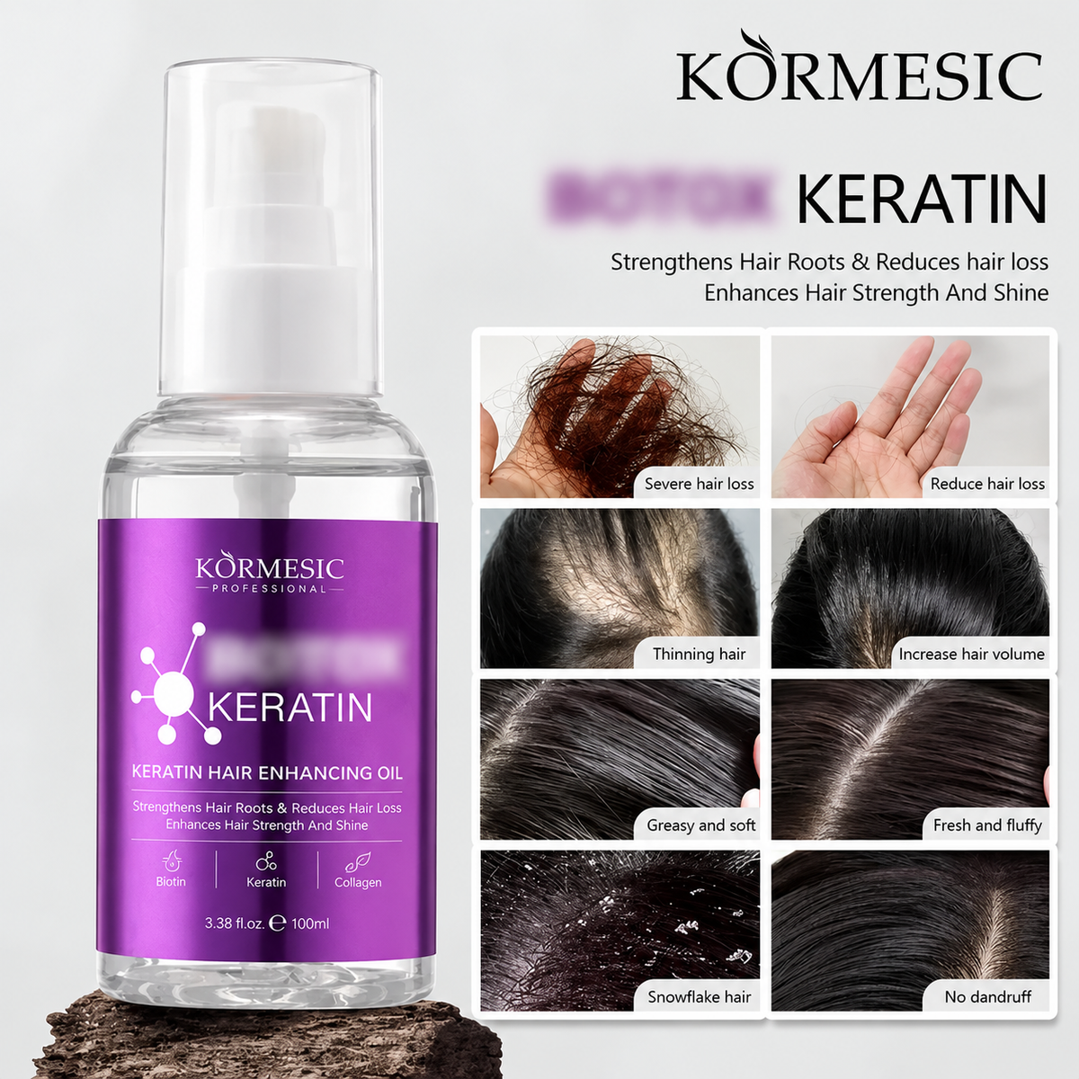 KORMESIC Keratin  Oil Smoothing Dry Hair 100ml