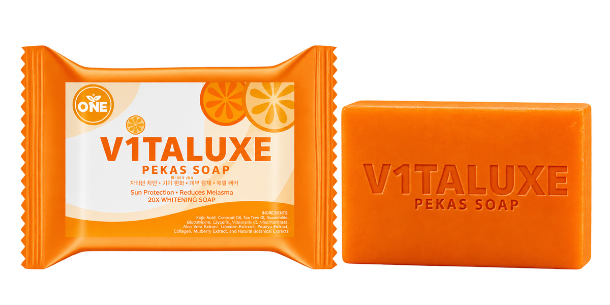 Vitaluxe Pekas Soap 100g Brightening Face & Body Soap for Dark Spots and Uneven-Looking Skin