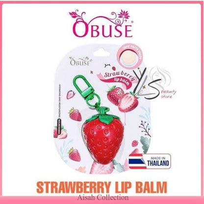 OBUSE Strawberry Lip Balm from THAILAND Lip Moisturizer
