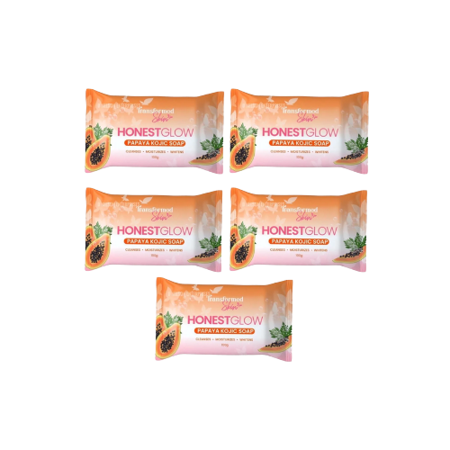 Honest Glow Papaya Kojic Soap - 5pcs