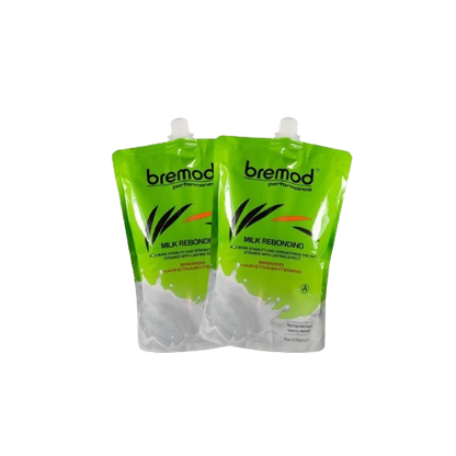 Bremod MiLk Hair Rebonding Straightening Cream 1250ML- 2pcs