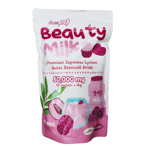 Dear Face Beauty Milk Lychee Swiss StemCell Drink