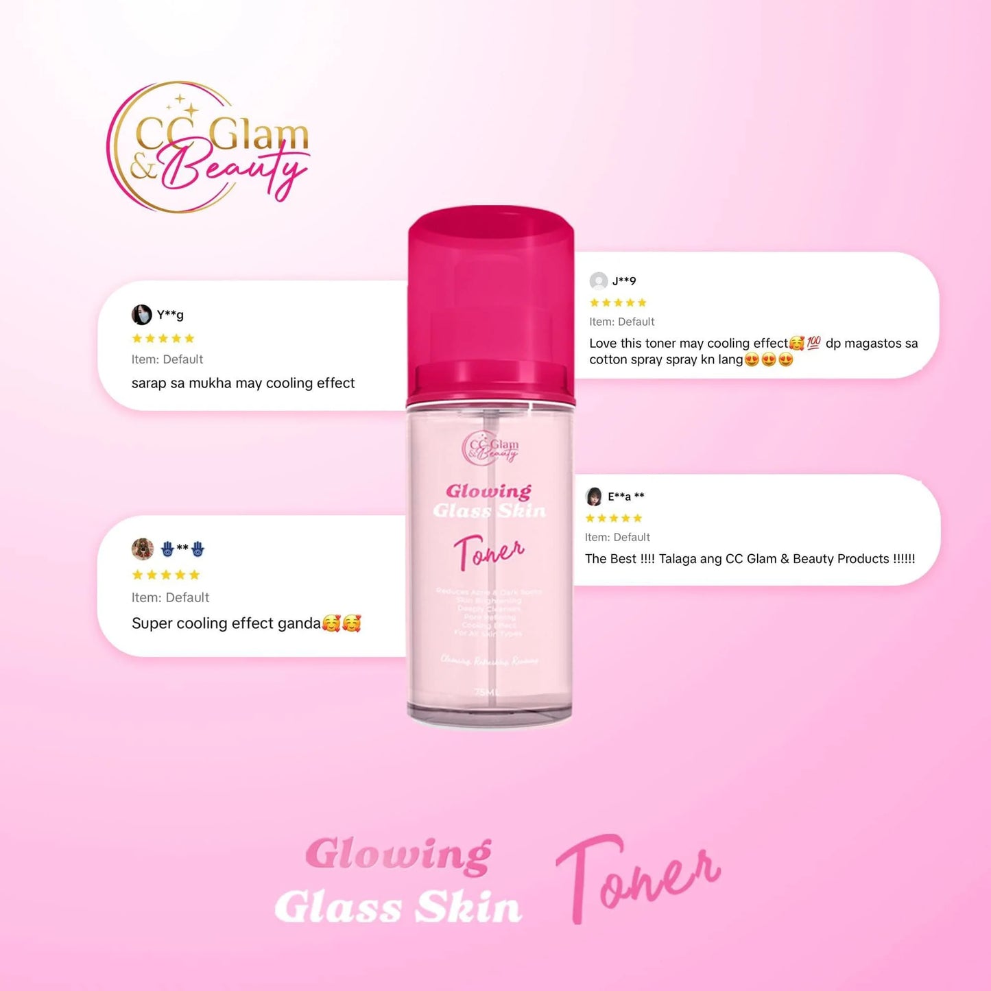 CC Glam & Beauty Glowing Skin Toner 75ml
