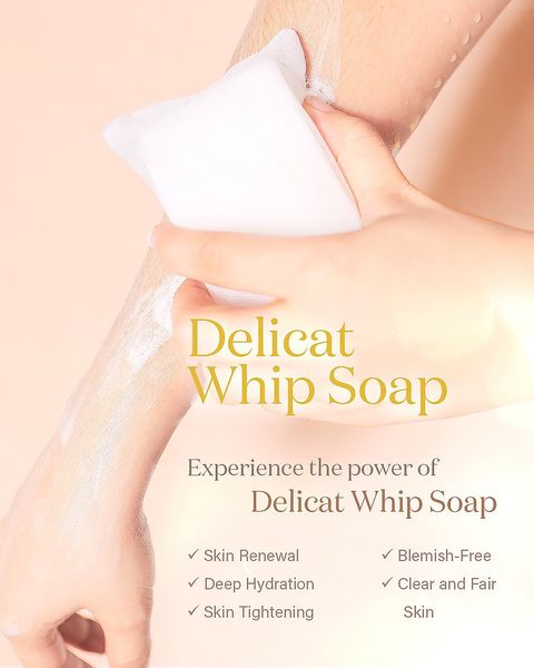 Beautederm Delicat Whitening Whip Soap 120 grams