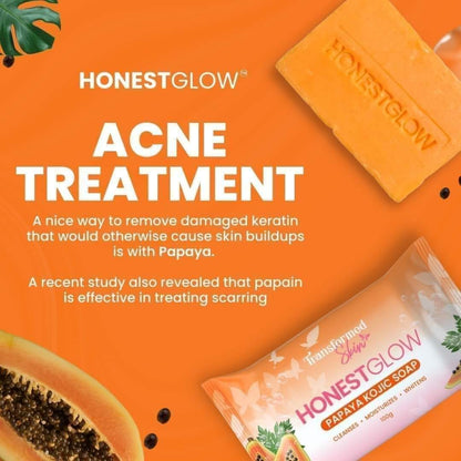 Honest Glow Papaya Kojic Soap 100g