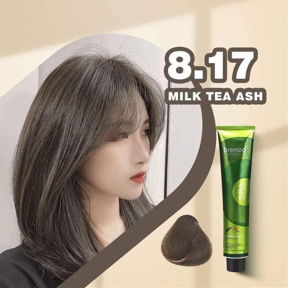 Bremod Hair Color 8.17 Milk Tea Ash