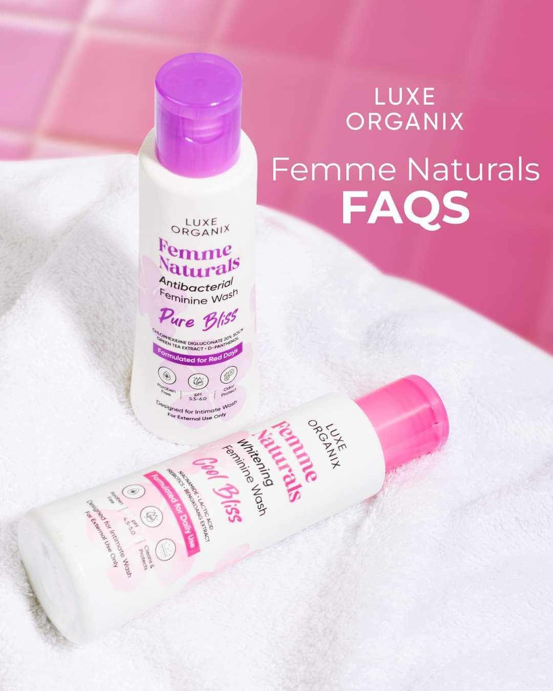 LUXE ORGANIX FEMME NATURALS FEMININE WASH 120ml