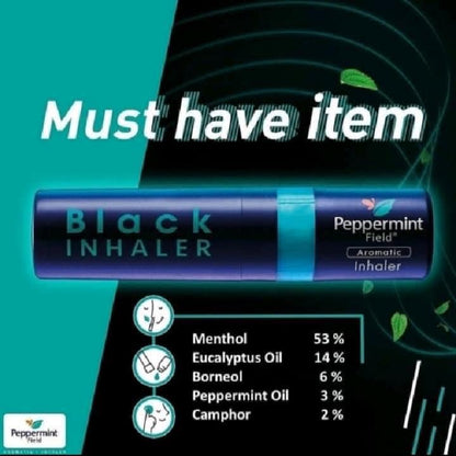 Black Inhaler 2 in 1 inhaler/oil aromatics