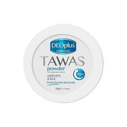 DeoPlus Natural Tawas Powder Blue 50g