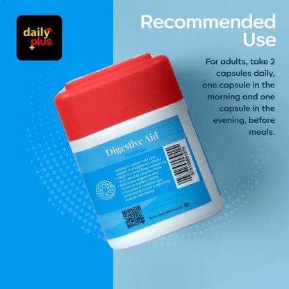 Daily Plus Digestive Aid Supplement 60 Capsules