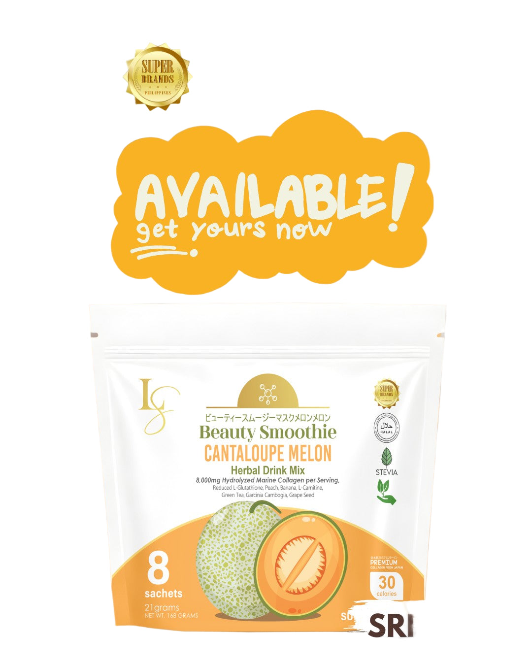 Luxe Slim Cantaloupe Melon